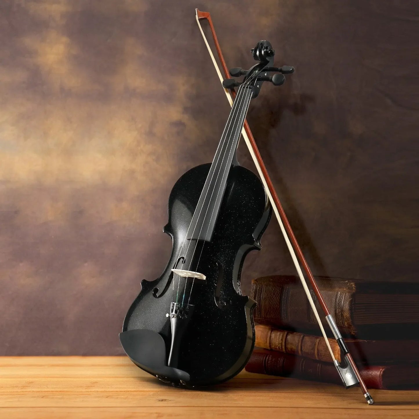 Black glarry 4/4 Violin bow rosin & bag - Hero guitars