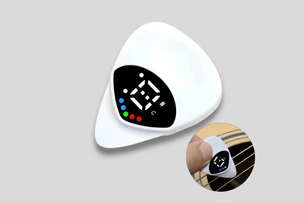 Guitar Picks for Beginners with Built-in LED Tuner - Smart Plectrum - Hero guitars - Unleash your inner rock star