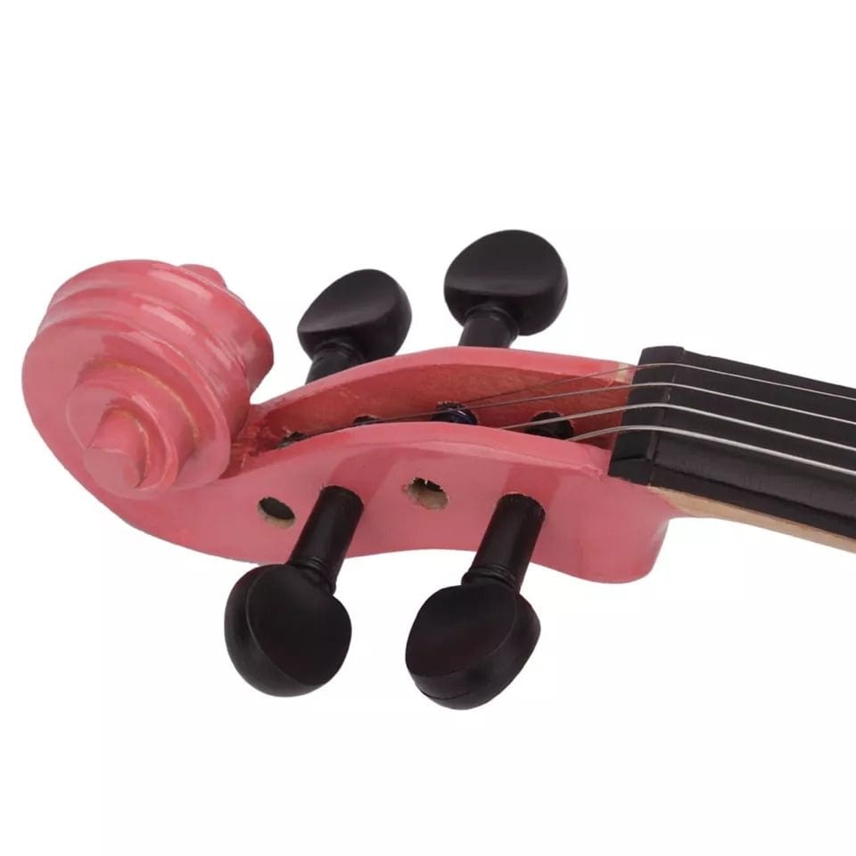 Glarry 4/4 pink Violin with case bow and rosin