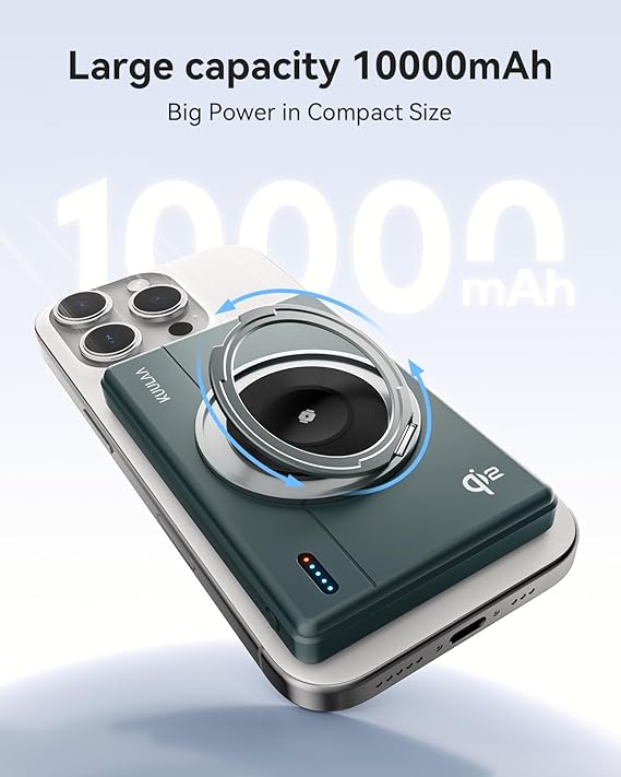 30W Fast Charging Power Bank with 360° Ring Stand – Magnetic MagSafe Charger for iPhone 14 Pro Max, Qi2 Wireless Portable Battery Hero guitars - Your Destination for Epic Guitar Sounds