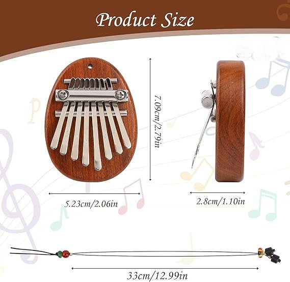 Finger thumb piano kalimba - Portable 8 key finger piano