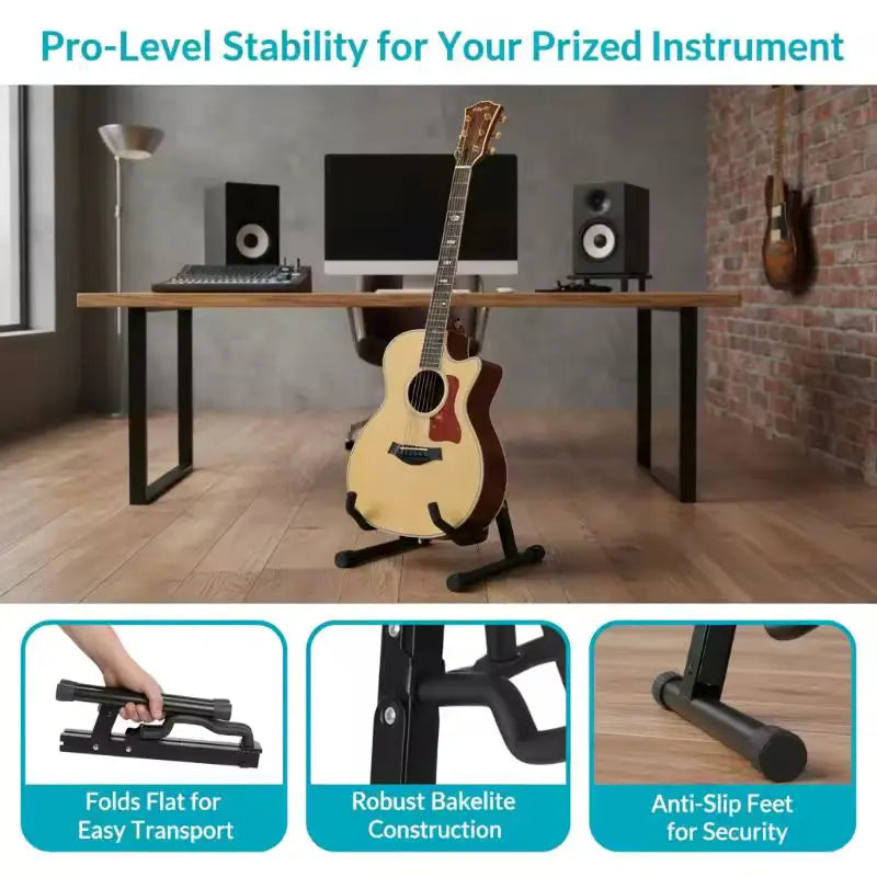 A Frame Guitar Stand - Folding best portable guitar stand