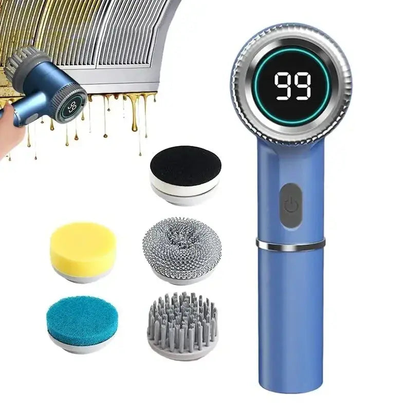 Electric Pot Brush Charging Cleaning Dishwashing Brush Multi-functional Handheld Wireless Charging Pot Brush Kitchen Magic
