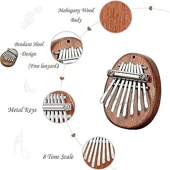 Finger thumb piano kalimba - Portable 8 key finger piano - Hero guitars - Unleash your inner rock star