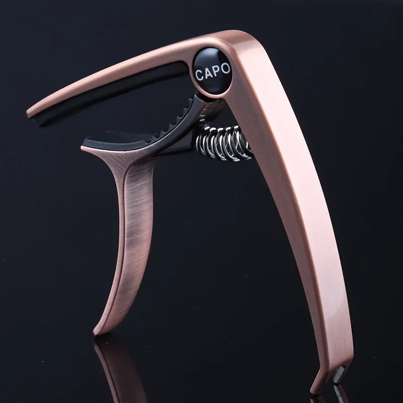 bright silver guitar capos