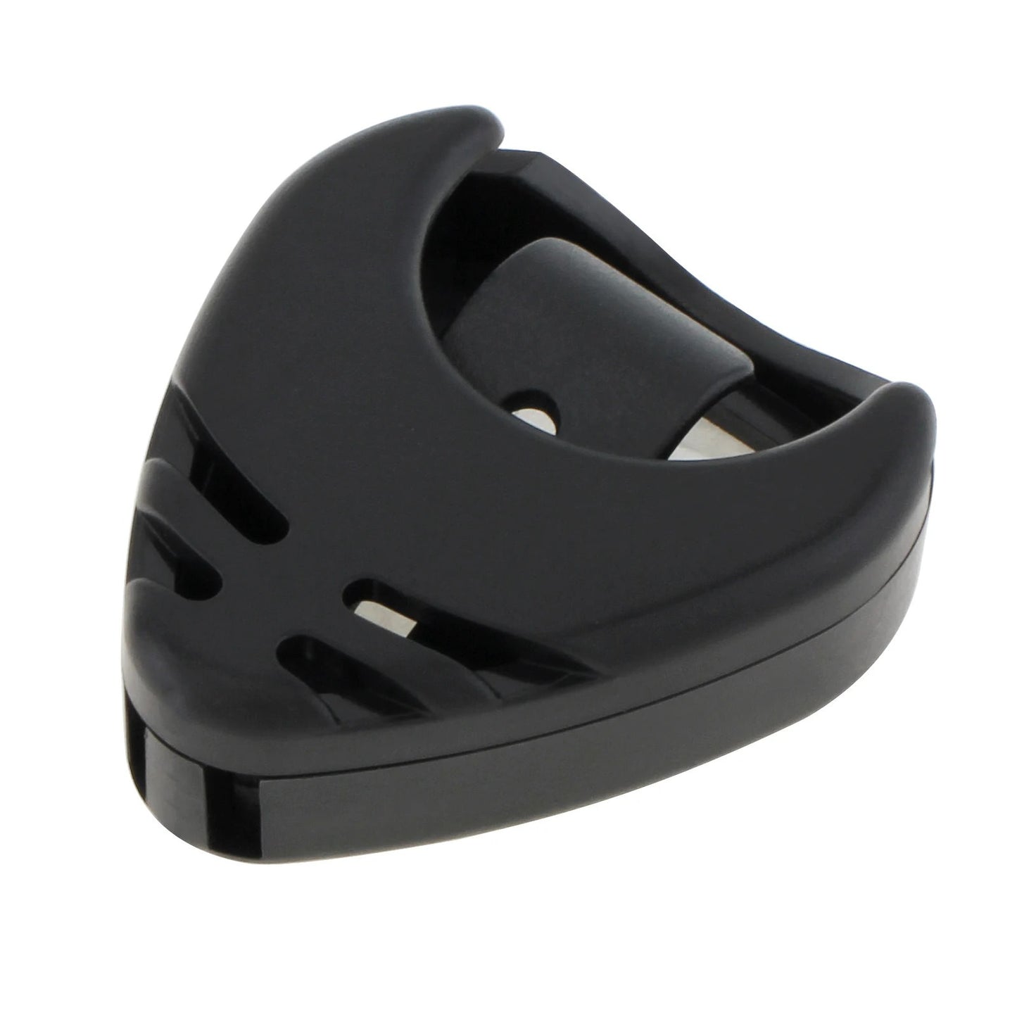 Black guitar plectrum holder 