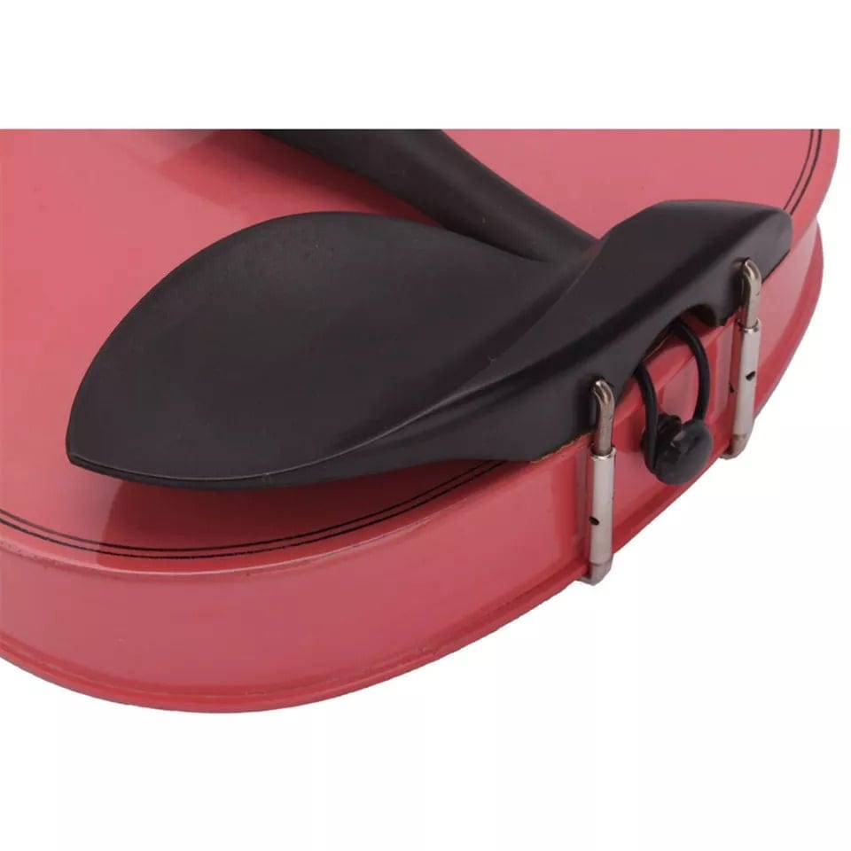 Glarry 4/4 pink Violin with case bow and rosin