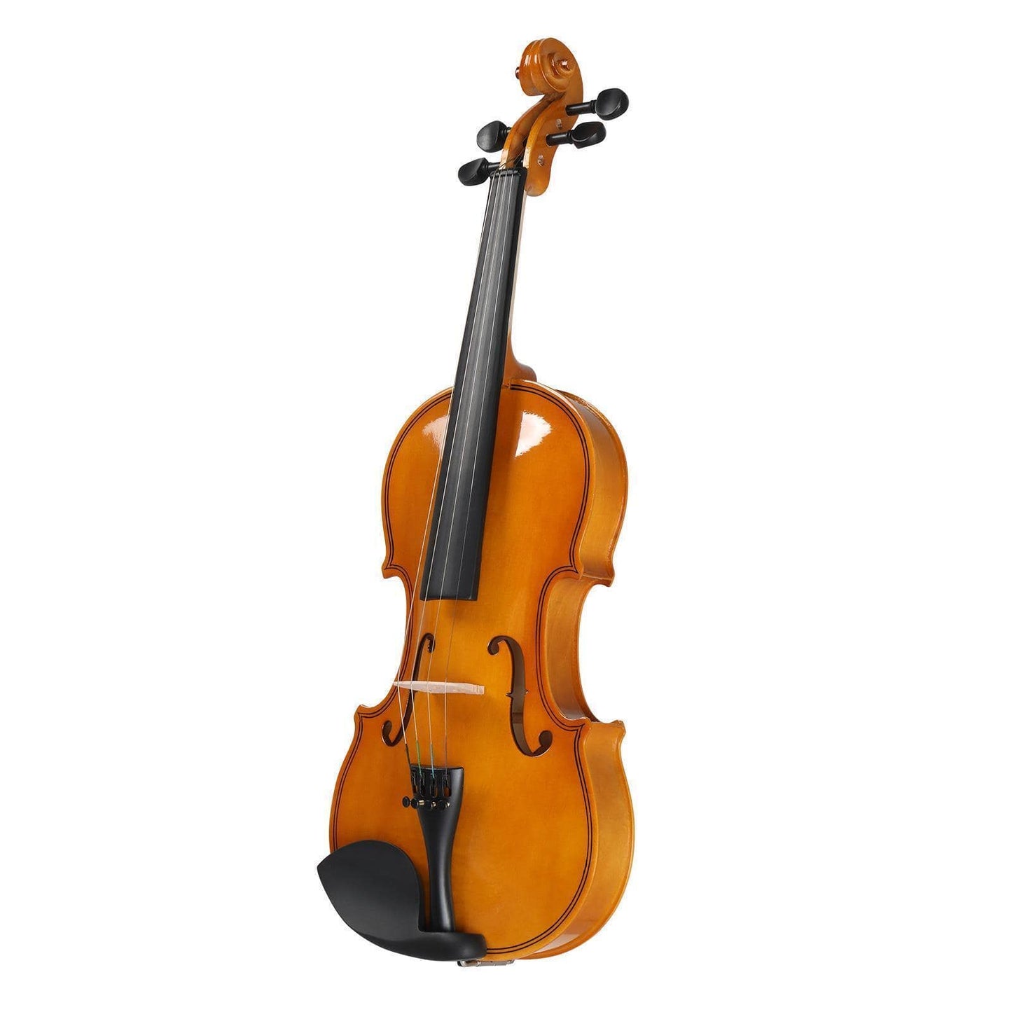 New 4/4 Violin Full Size Case Bow Rosin Natural 