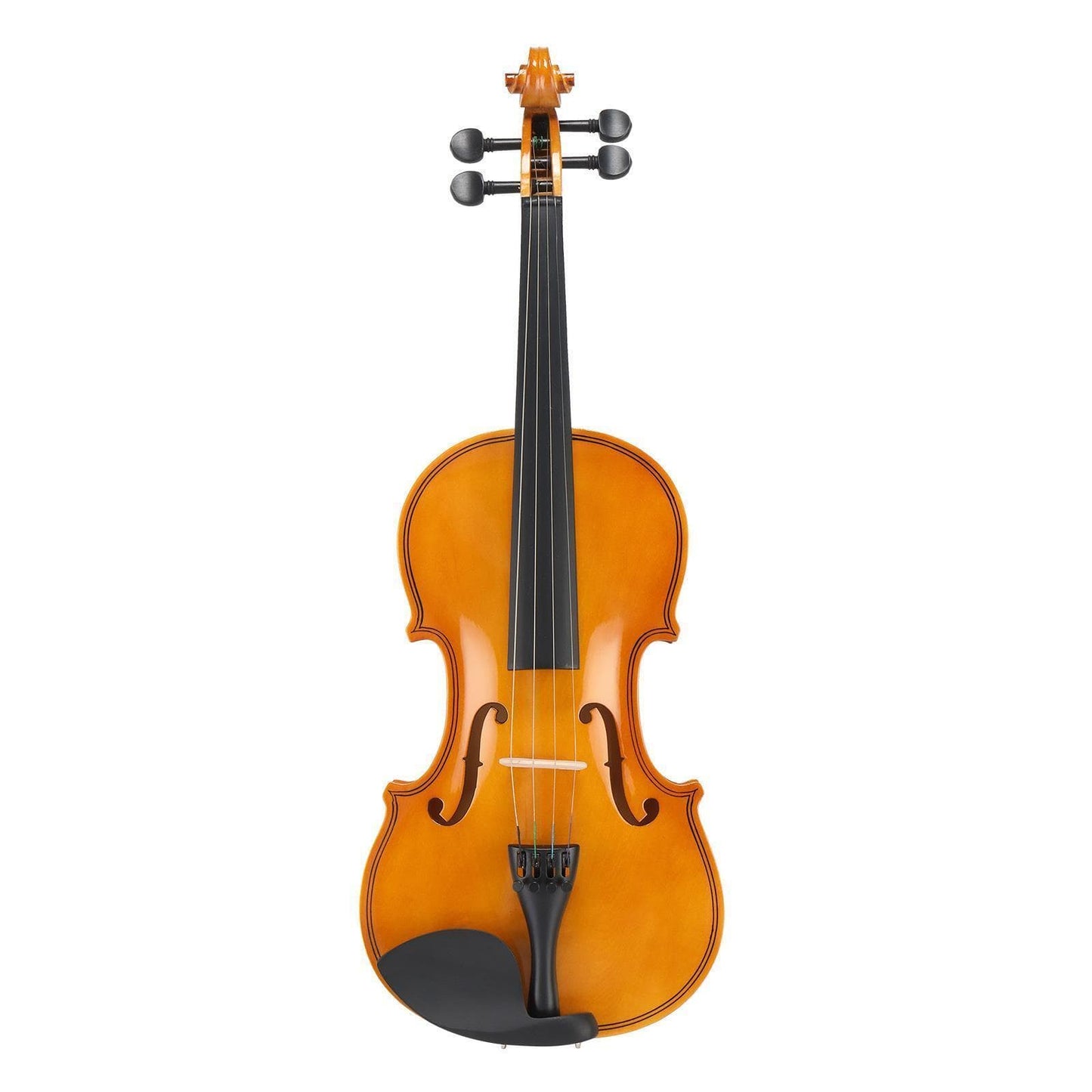 New 4/4 Acoustic Violin Full Size Case Bow Rosin Natural 