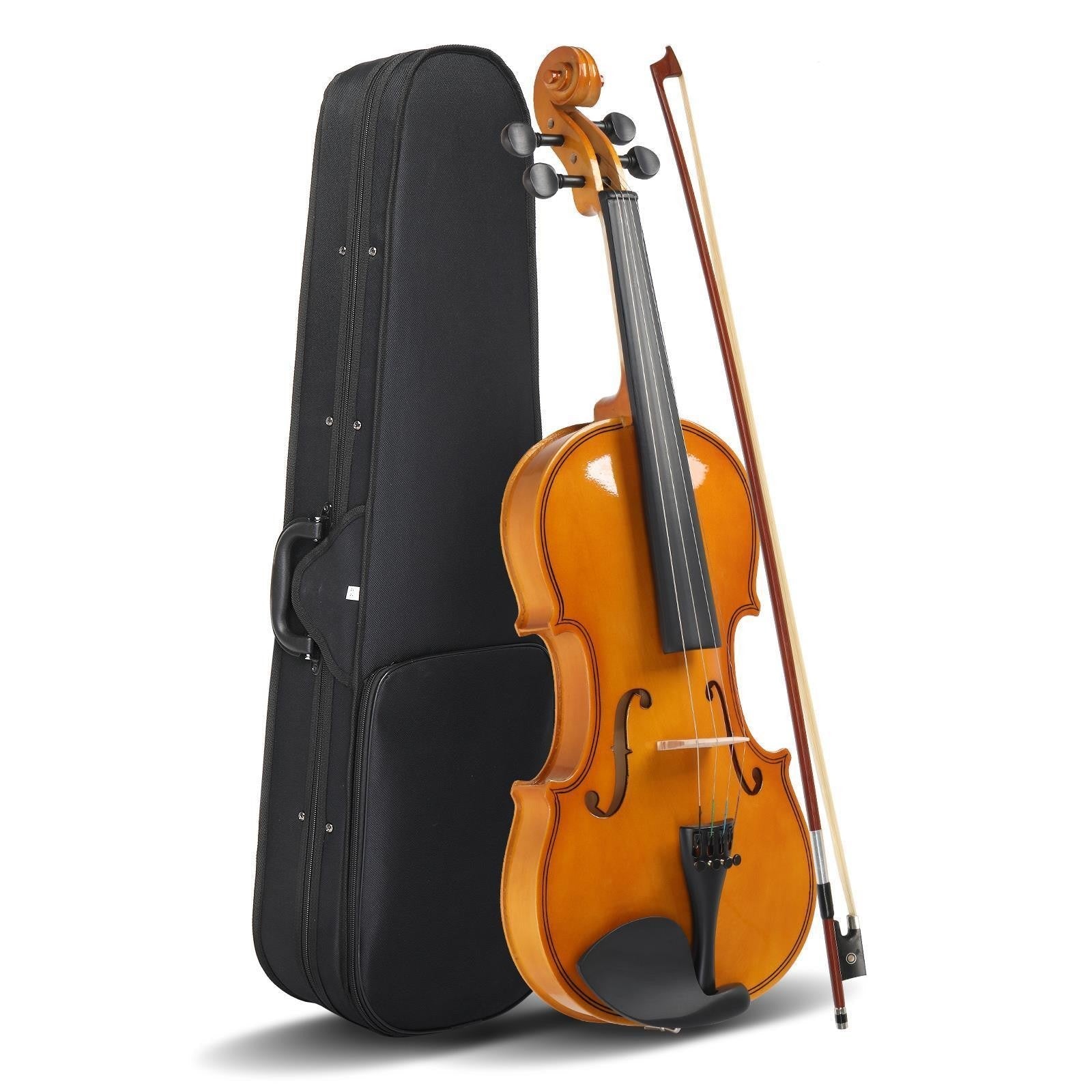 Natural glarry 4/4 Violin bow rosin & bag Hero guitars